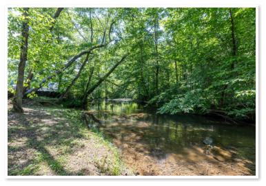 The creek that runs through our campground
