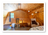 interior loft of one of our cabins