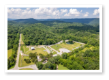 aerial view of our campground and the surrounding area